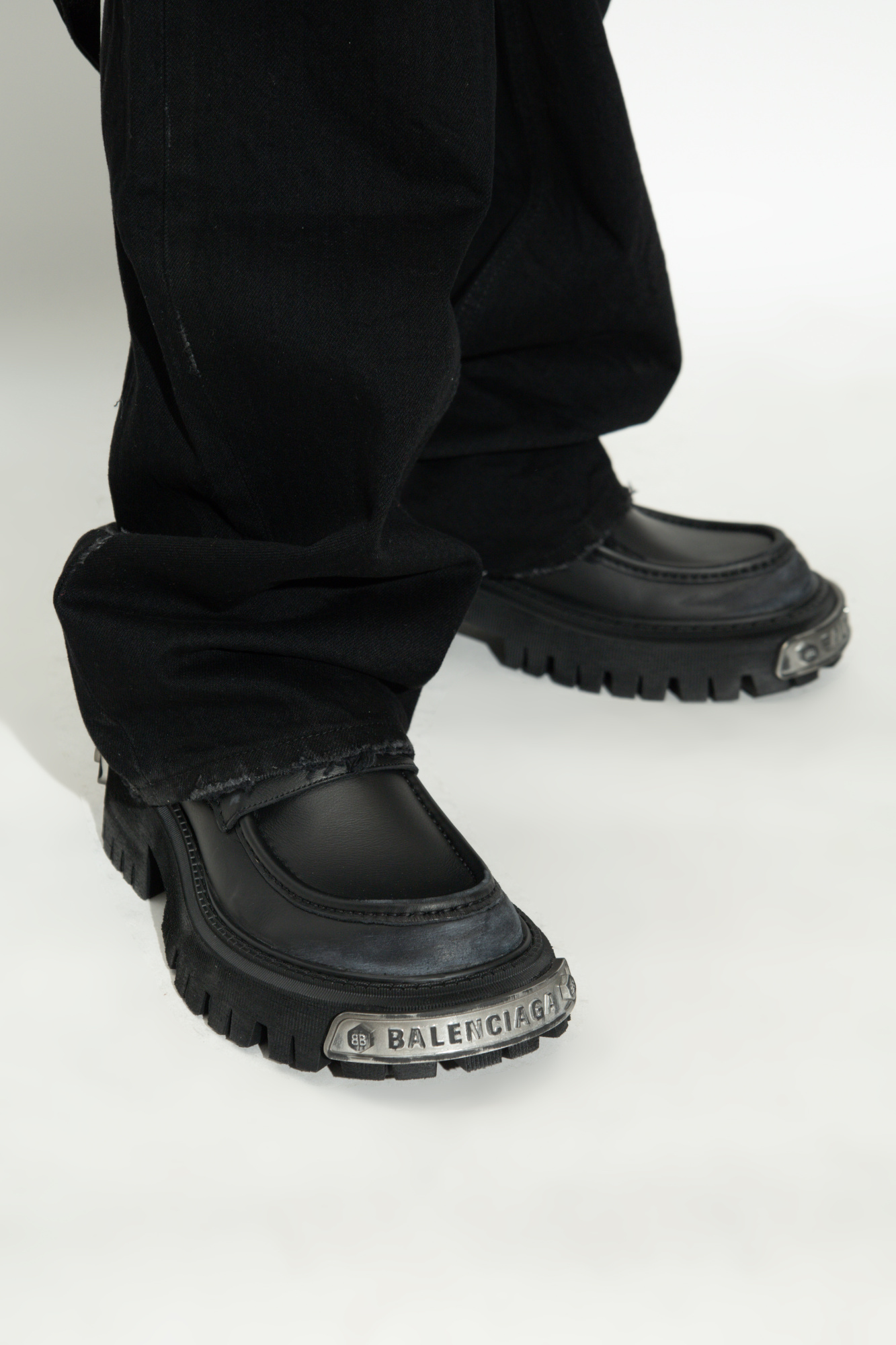 Black Shoes TRACTOR type loafers Balenciaga - Vitkac Italy